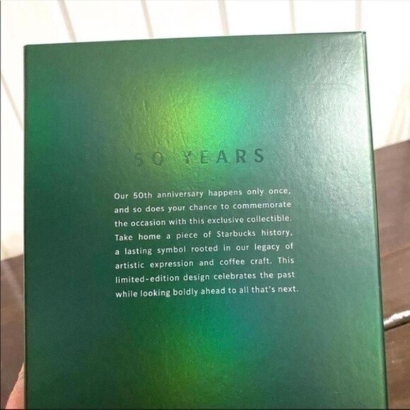 Starbucks 2021 50th Anniversary ceramic cup in box - Picture 6 of 7